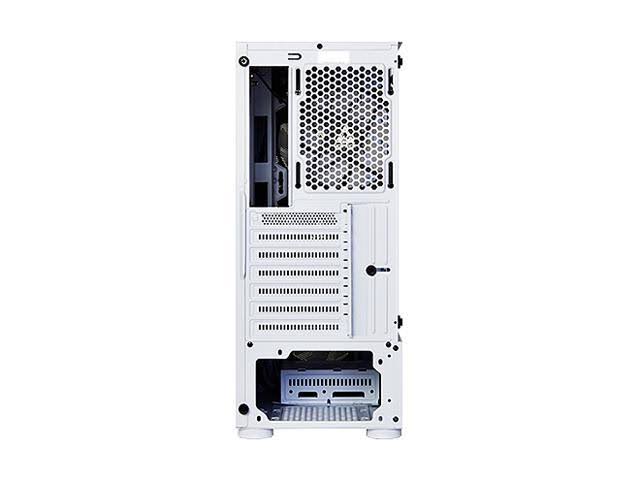 Montech X1 White - Compact ATX Mid Tower Case - High Airflow, Front Mesh VENTILATION, Tempered Glass Side PANEL, Pre-Installed 4