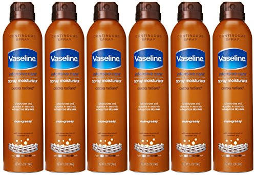 Vaseline Intensive Care Spray Lotion, Cocoa Radiant 6.5 oz(pack of 6)