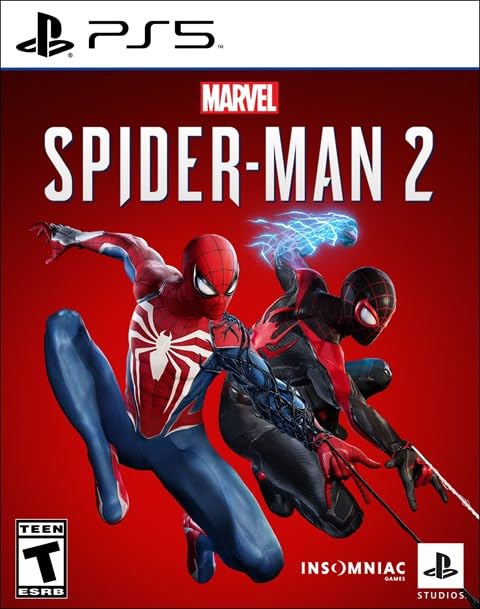 Sony PlayStation 5 Slim Upgraded 3TB Disc Edition Spider-Man 2 Bundle - White, Slim PS5 Upgraded 3TB Ultra Fast SSD Gaming Console with C-Gamers Controller Storage Case [video game]