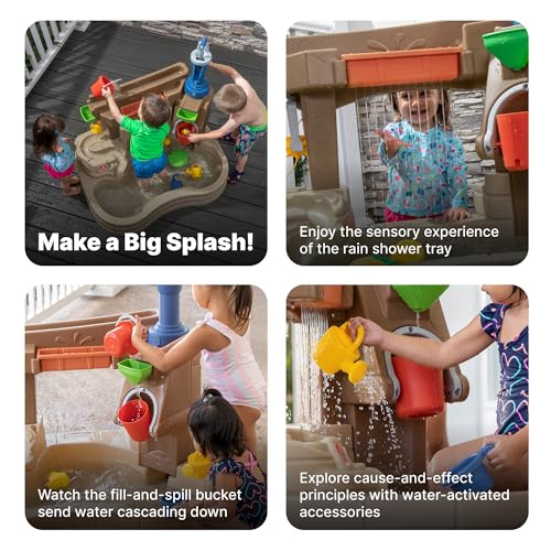 Step 2 Pump & Splash Discovery Pond Water Table, Kids Water Sensory Activity Pool, Summer Outdoor Toys, 10 Piece Toy Accessories, For Toddlers 2+ Years Old
