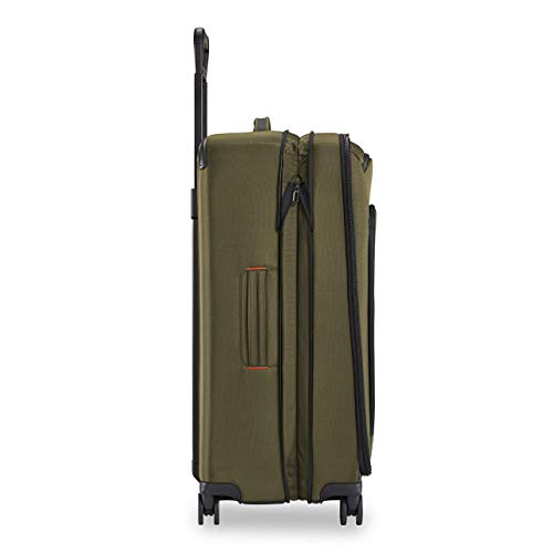 Briggs & Riley Domestic 22" Carry On Expandable Spinner - Luggage for Travel, Suitcases with Wheels, Softside Rolling Bag for Men & Women, Self-Repairing Zipper - ZDX Collection, Hunter