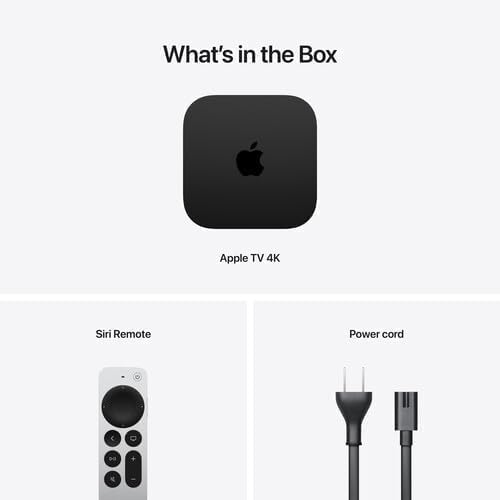 Apple TV 4K Wi-Fi (3rd Generation) with Siri Remote & Apple 1 Year Limited Warranty (64 GB Wi Fi)