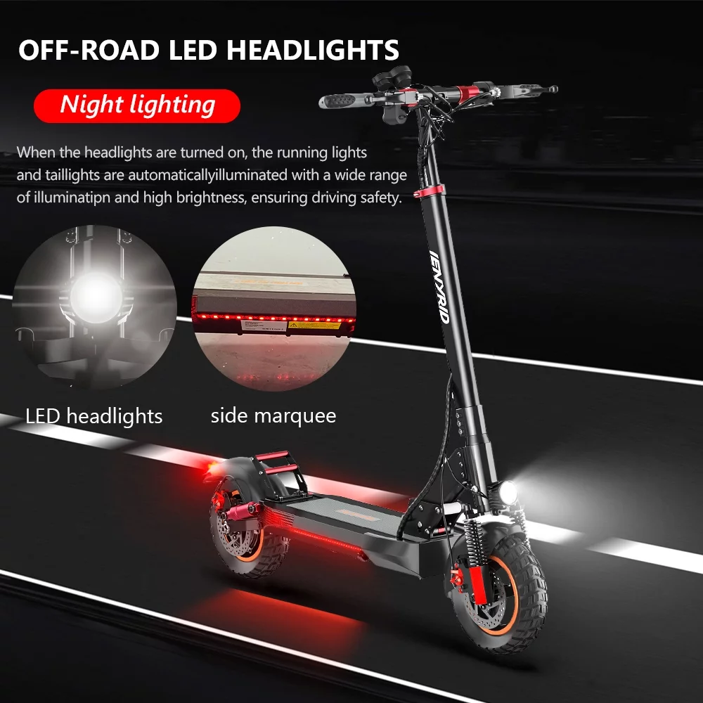 Electric Scooter 28 mph & 25 Miles 700W Kick Scooter, 10" Tires Folding E Scooter Triple Suspension with Seat, Gift for Adult Teens Kids Commuter