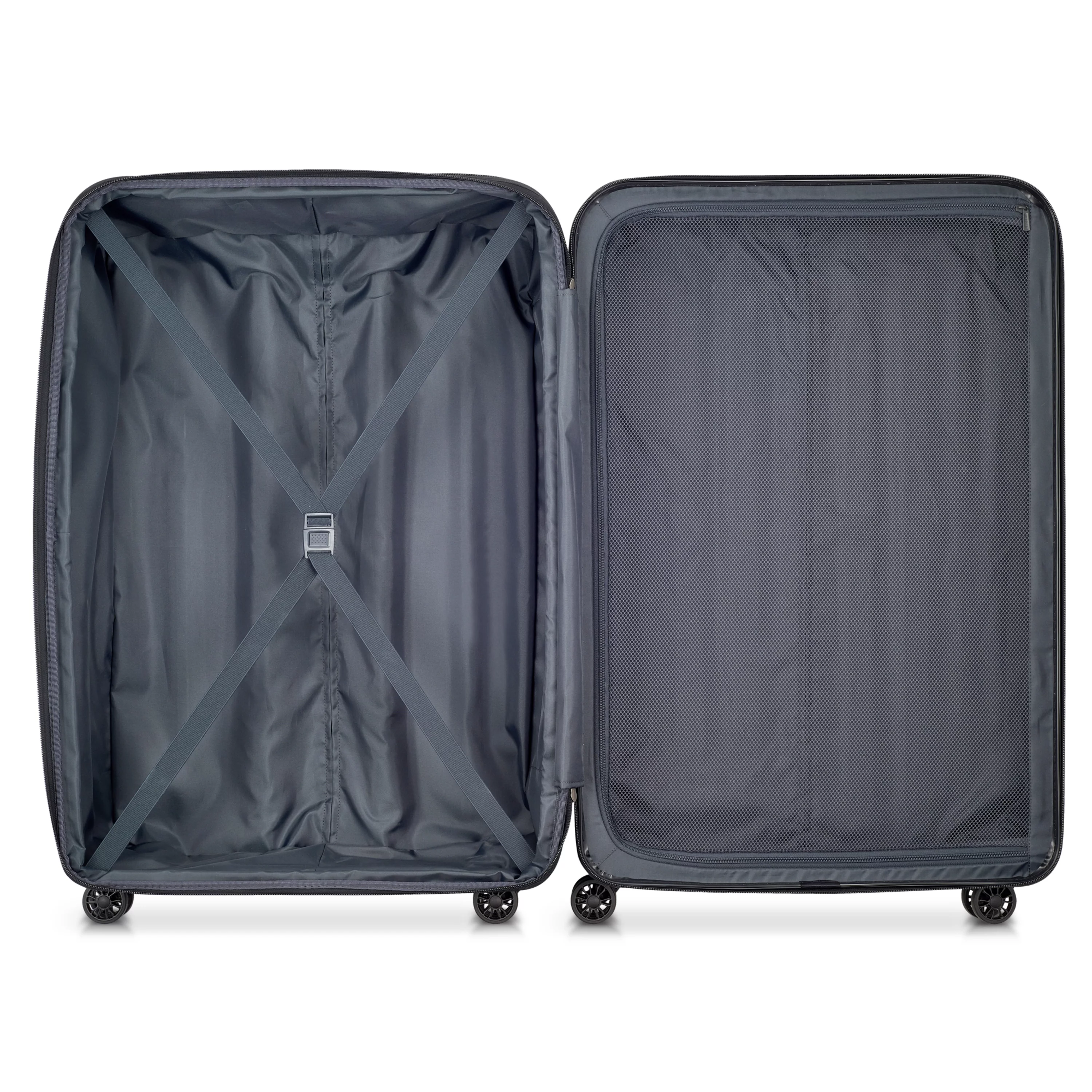 DELSEY PARIS Helium Aero 3-Piece Hardside Expandable Spinner Luggage Set includes 19" International Carry-On, 25" & 29" Checked, Steel Grey