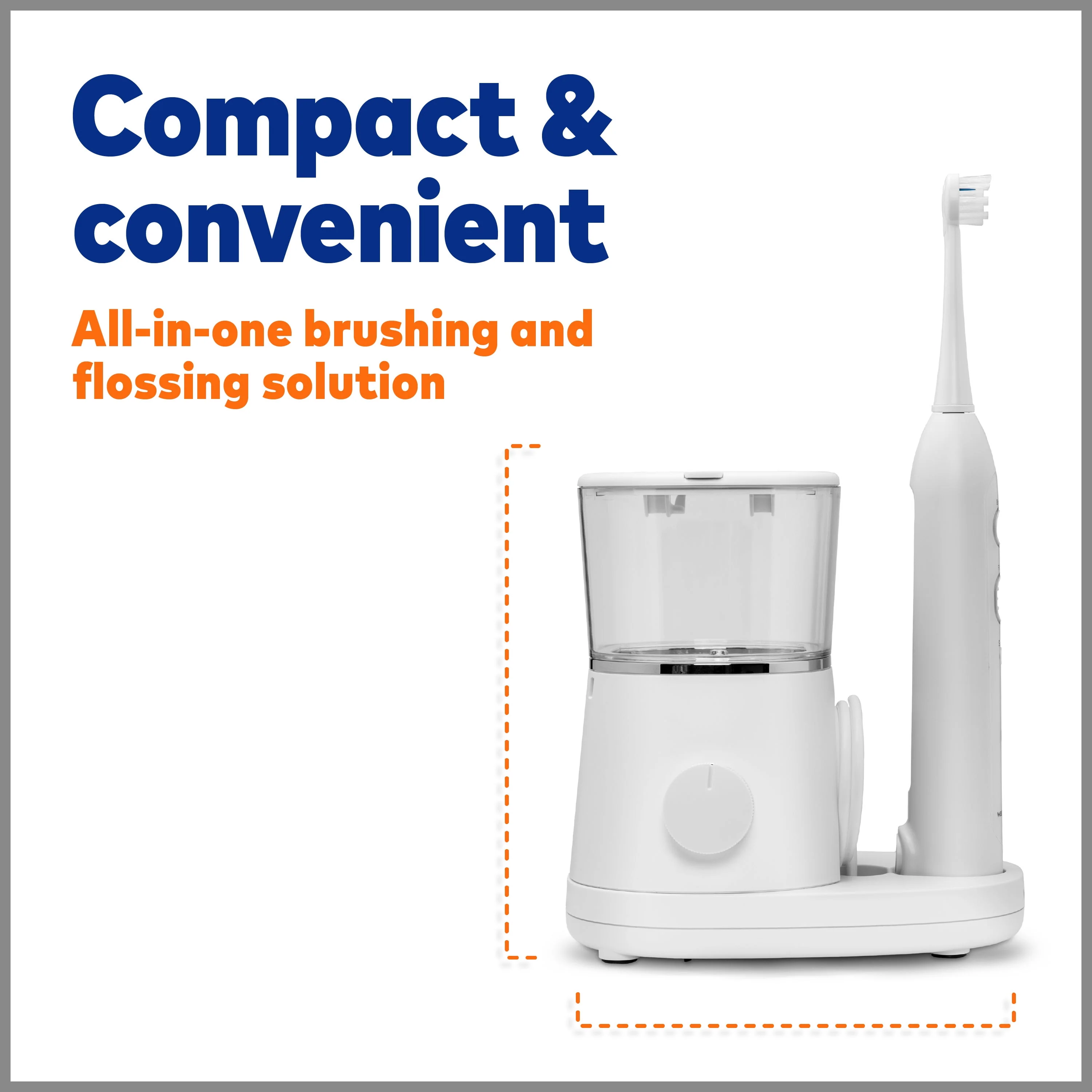 Waterpik Sonic-Fusion 2.0 Flossing Toothbrush, Electric Toothbrush & Water Flosser Combo, White