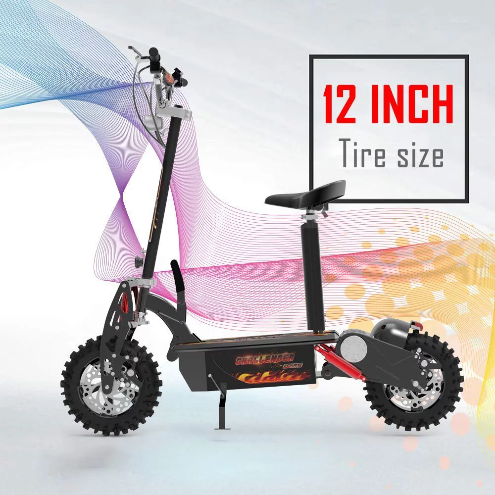 SKRT Electric Scooter Brushlessr 1600W and 1000W 36V Long-Range Battery Foldable Easy Carry Portable Design, Adult Electric Scooter Commuter Scooter (1600 Watt)
