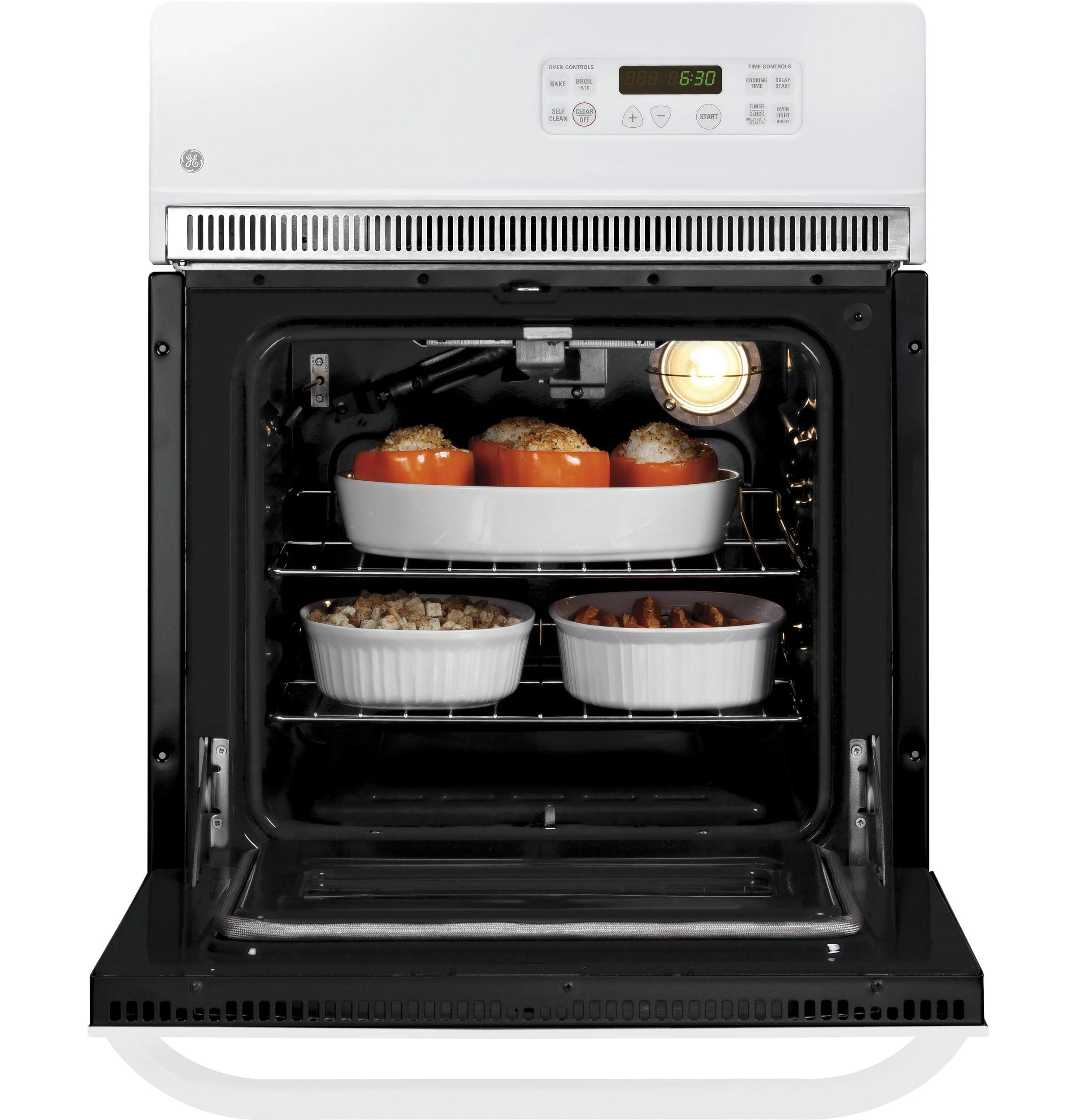 GE APPLIANCES JRP20WJWW GE(R) 24 Electric Single Self-Cleaning Wall Oven