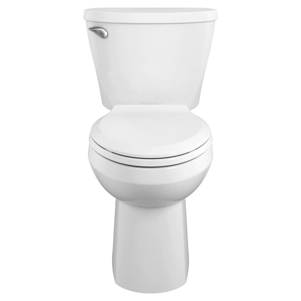 American Standard Mainstream White WaterSense Elongated Chair Height 2-Piece Toilet 12-in Rough-In Size (ADA Compliant)