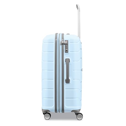 Samsonite Freeform 21-Inch Hardside Carry-On Luggage - Hardshell Carry-On Suitcase - TSA, Airline-Approved - Expandable Hard Shell, Smooth Rolling Spinner Wheels for Lightweight Travel - Navy