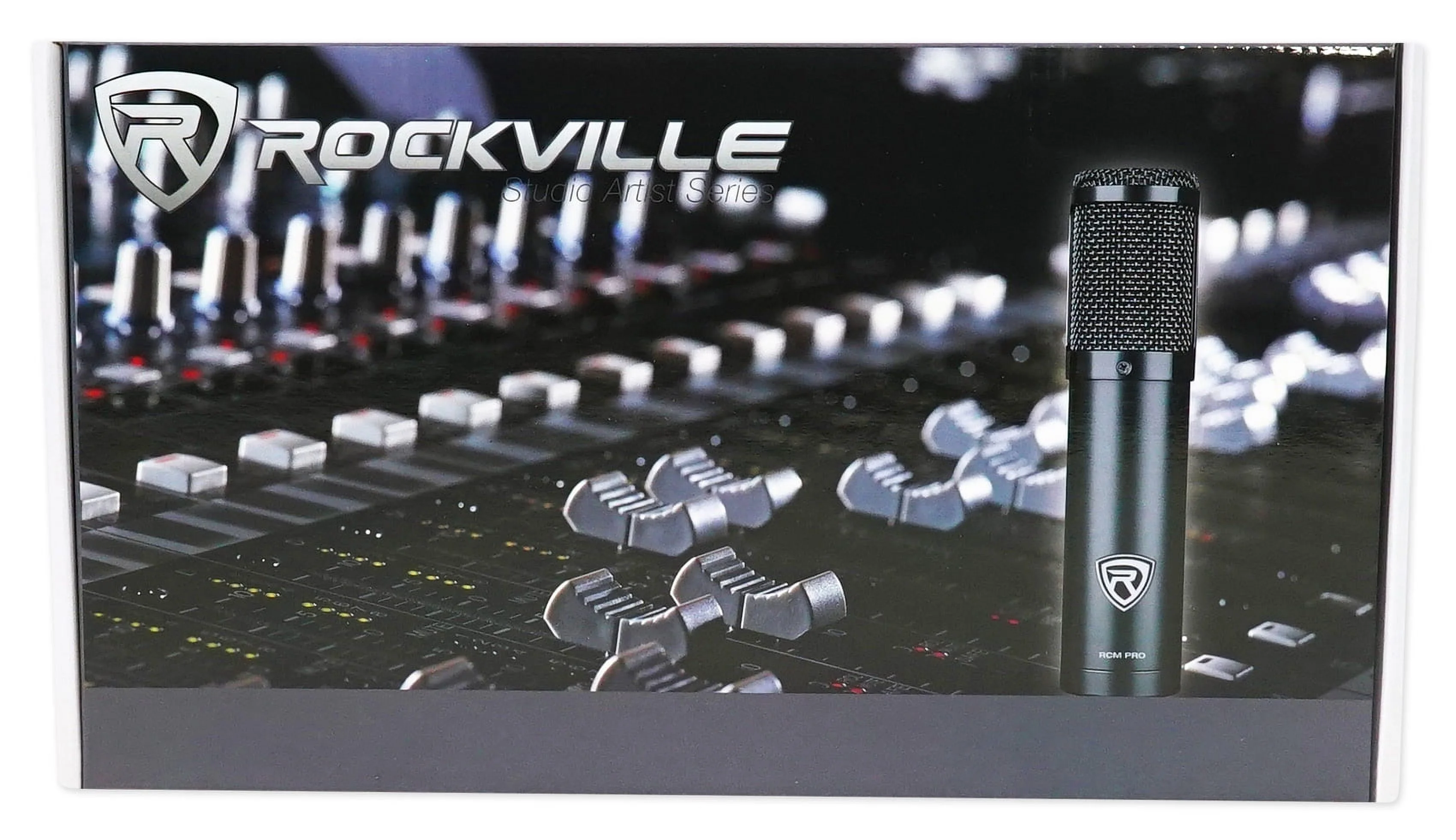 Rockville ROCKMIX 10FX 10 Channel Mixer USB Recording Interface+Mic+Headphones