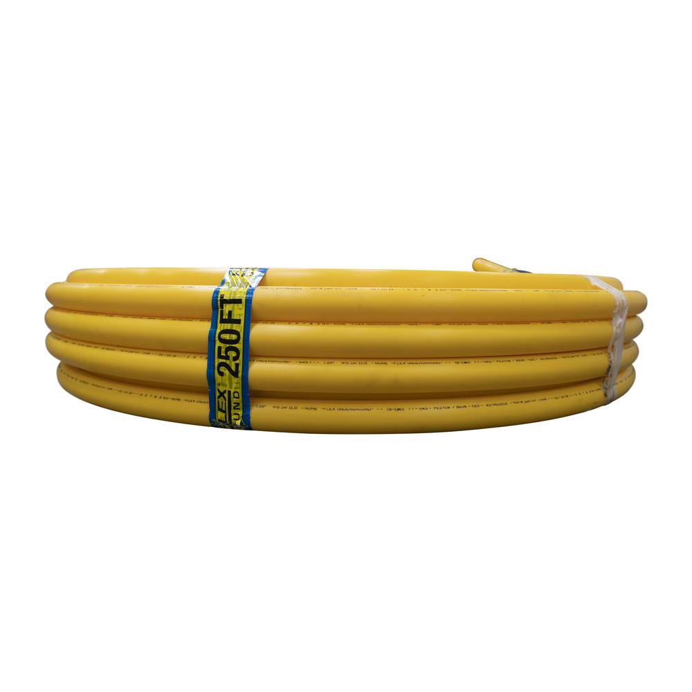 Home-Flex 1-1/4 in. IPS x 250 ft. Dr 11 Underground Yellow Polyethylene GAS Pipe