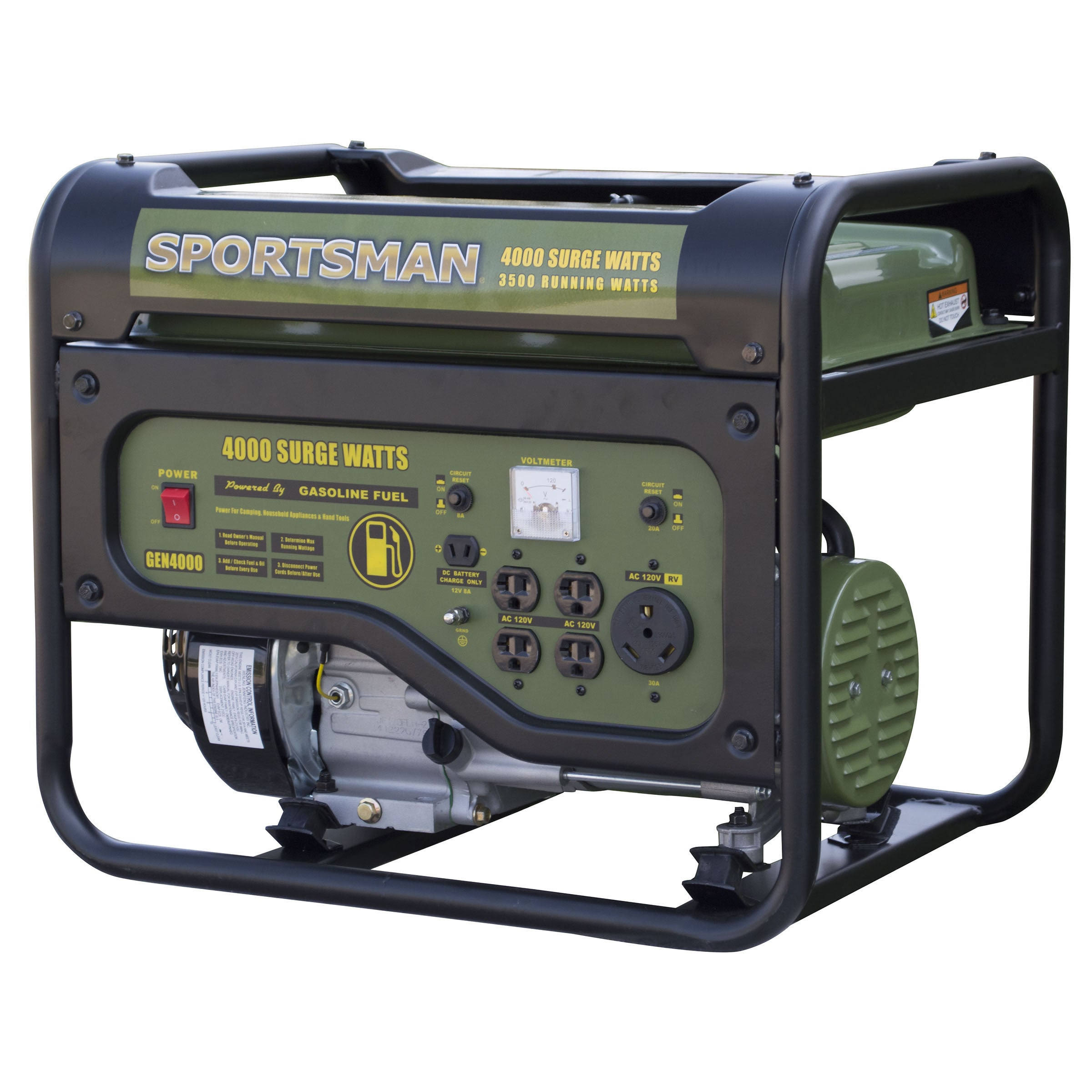 Buffalo Sportsman Gasoline 4000 Watt Portable Generator - Carb Approved 601336