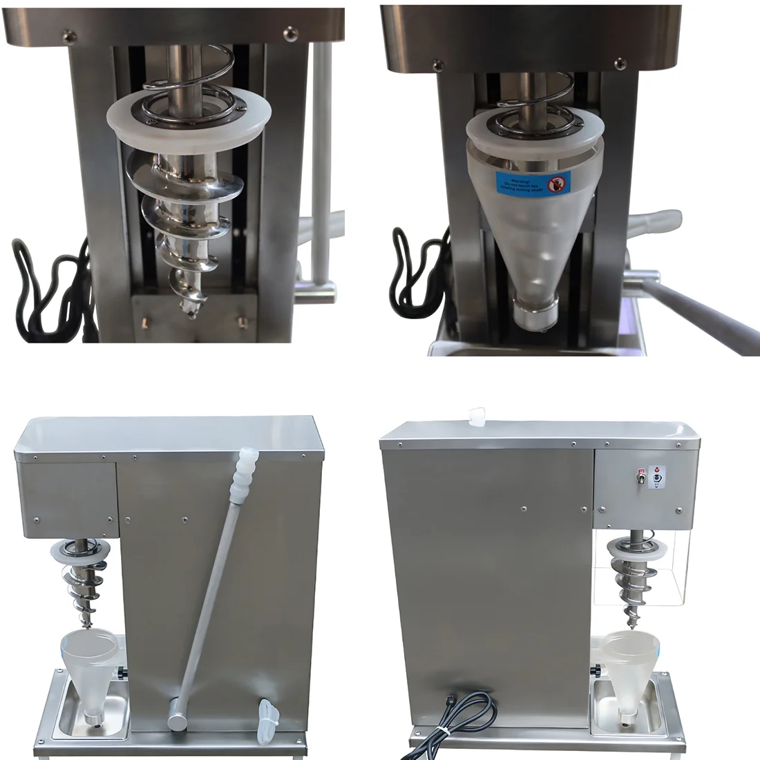 INTBUYING Electric Fruit Ice Cream Mixer Machine Frozen Yogurt Milkshake