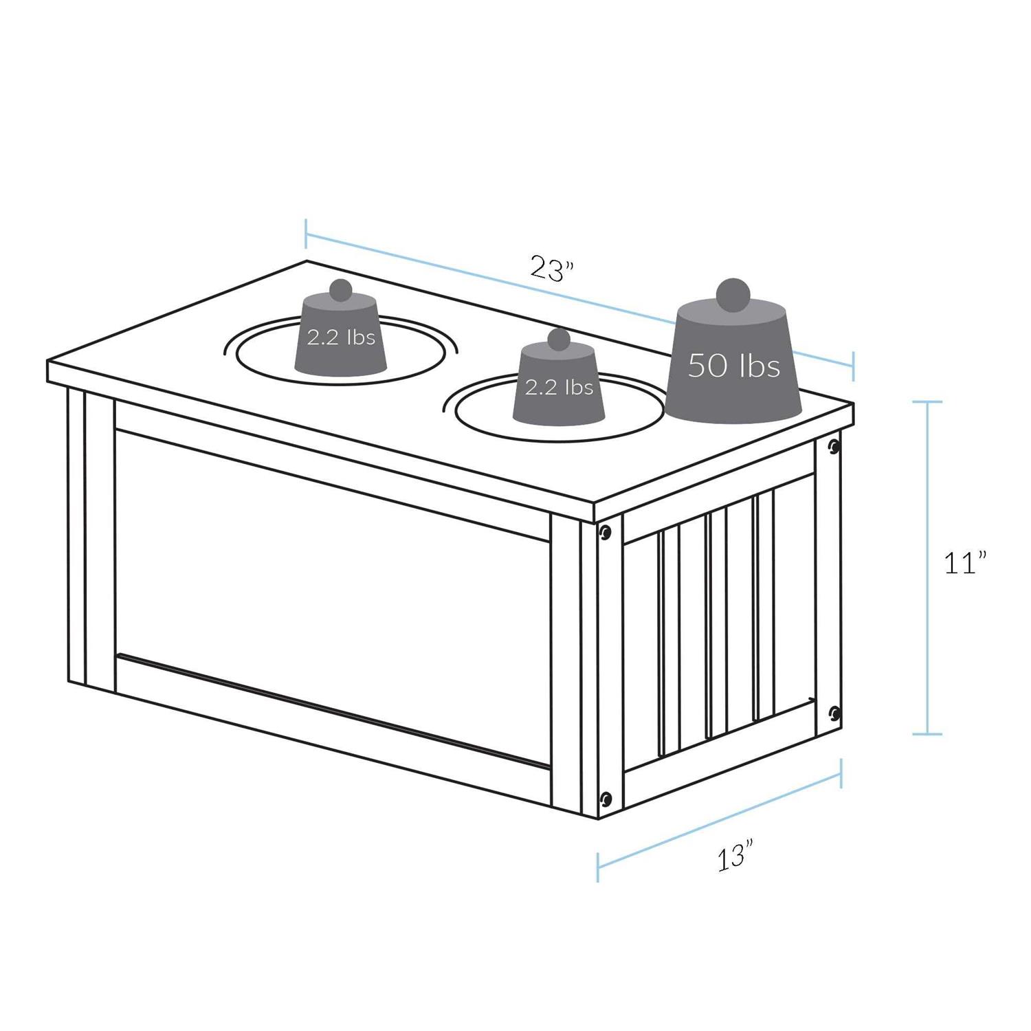 Casual Home Pet Feeder Storage Stand - Pet Supplies online store