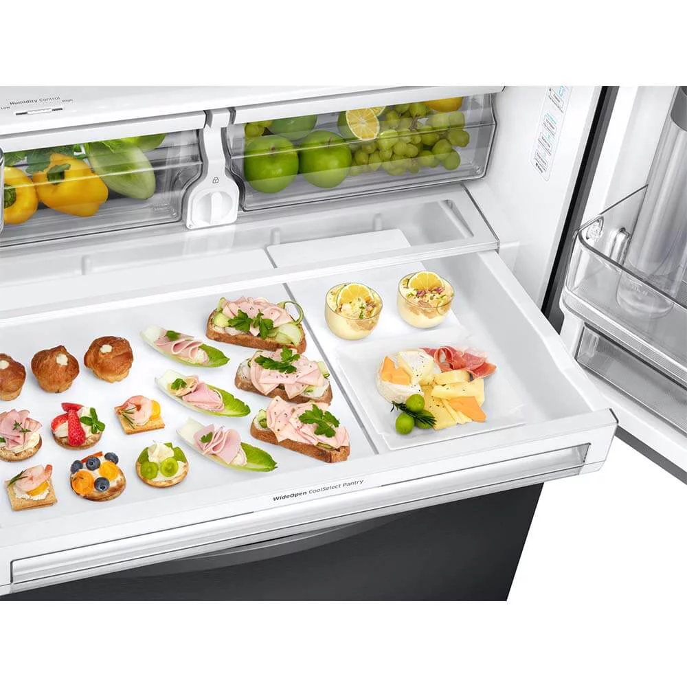 Samsung RF28R6301SG 28 Cu. Ft. 3-Door French Door Refrigerator - Black Stainless