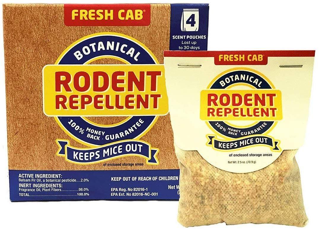 Fresh Cab Rodent Repellent, 5-Pack x 4-Pouches/Pack \x3d 20-Pouches