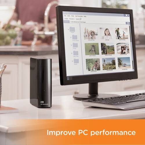 WD Elements Desktop WDBWLG0180HBK - Hard Drive - 18 TB - USB 3.0
