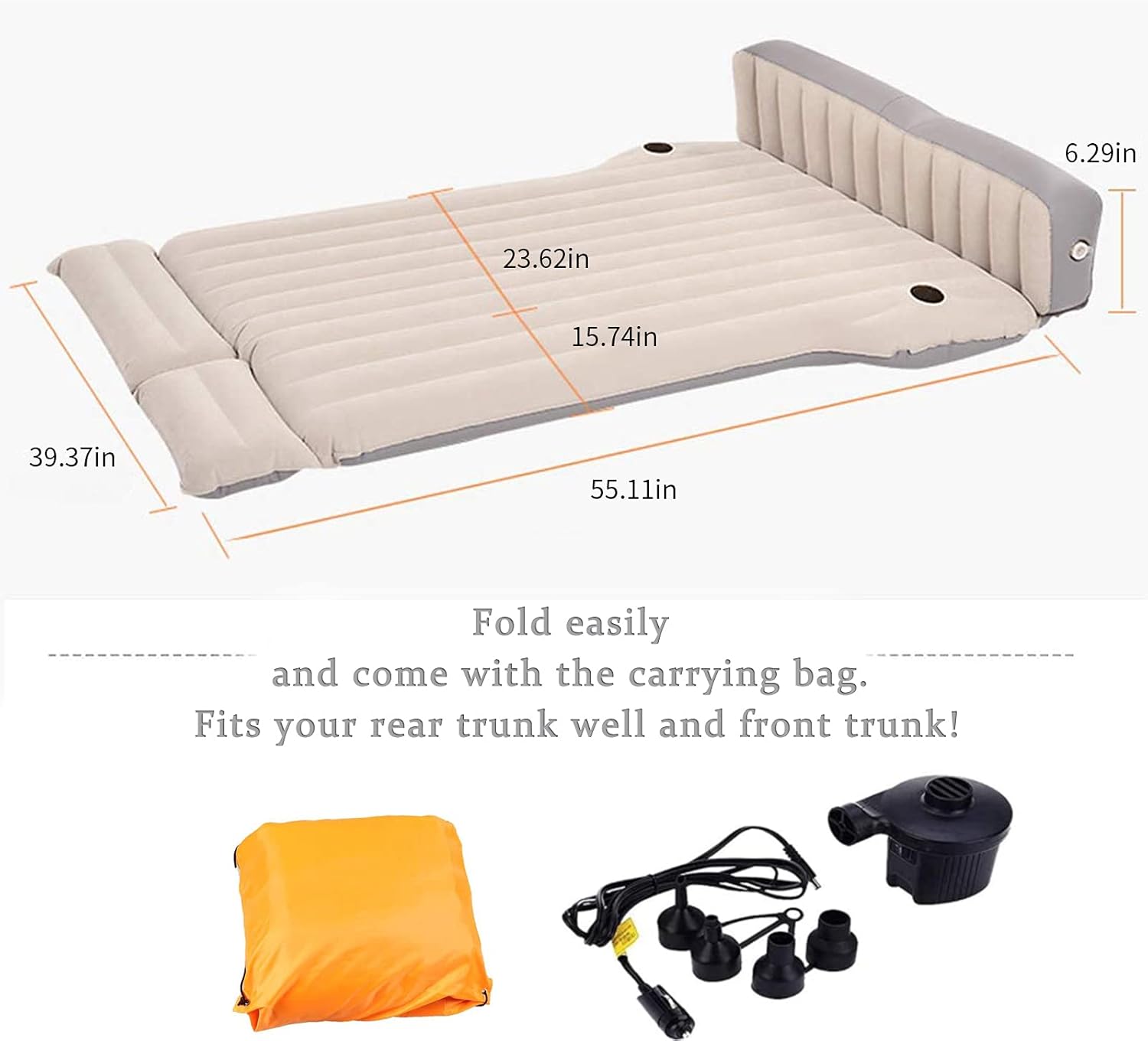 Air Mattress Bed for Tesla Model Y, 3, S, X 5 Seater,Inflatable Bed Camping Accessories Mattress(Multi-Purpose)