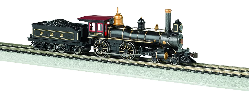 Bachmann 51005 HO Scale 4-4-0 American Steam DCC Ready Pennsylvania w/Coal Load - Curated Treasures Market