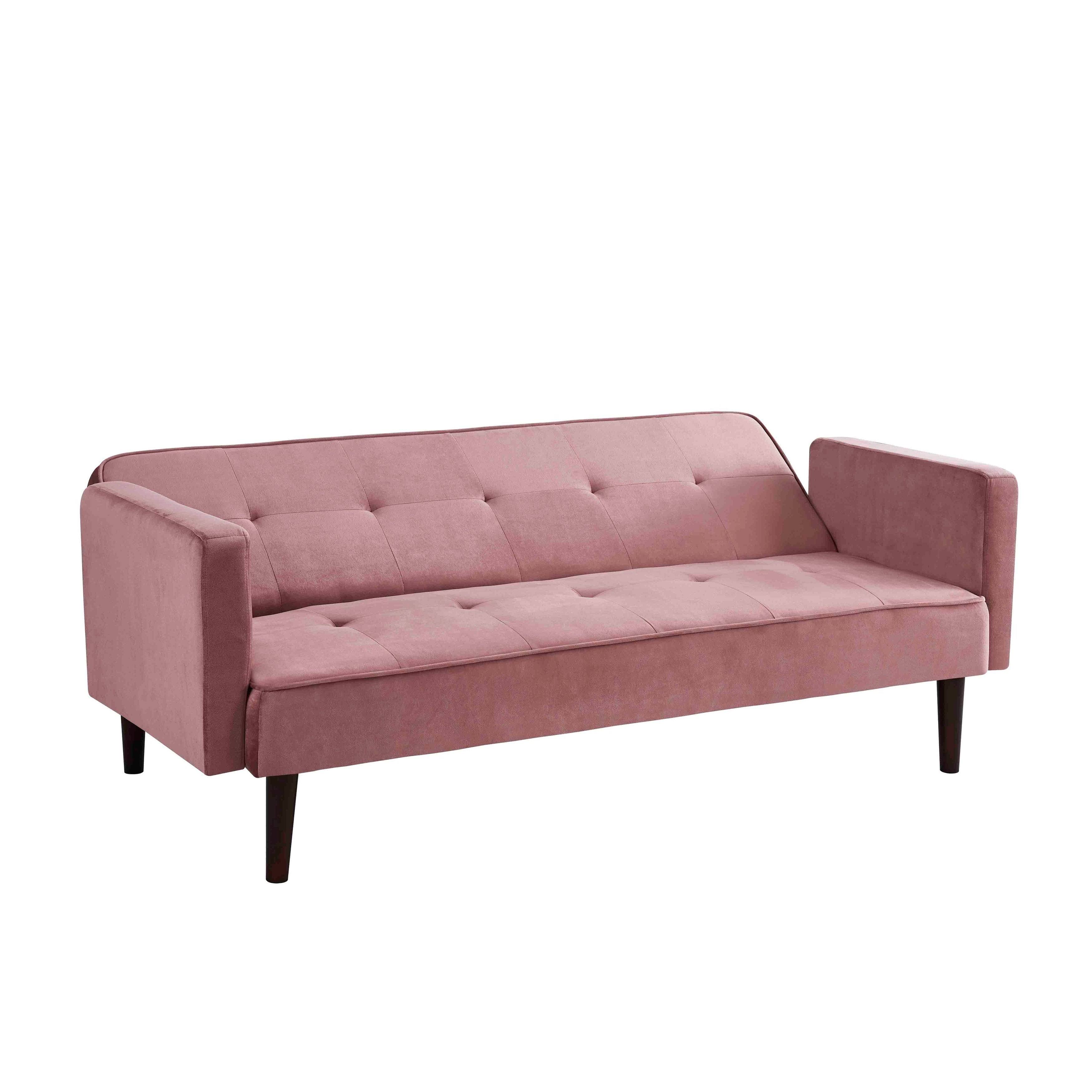 Perez Tufted Velvet Sofa Bed Sleeper - Black
