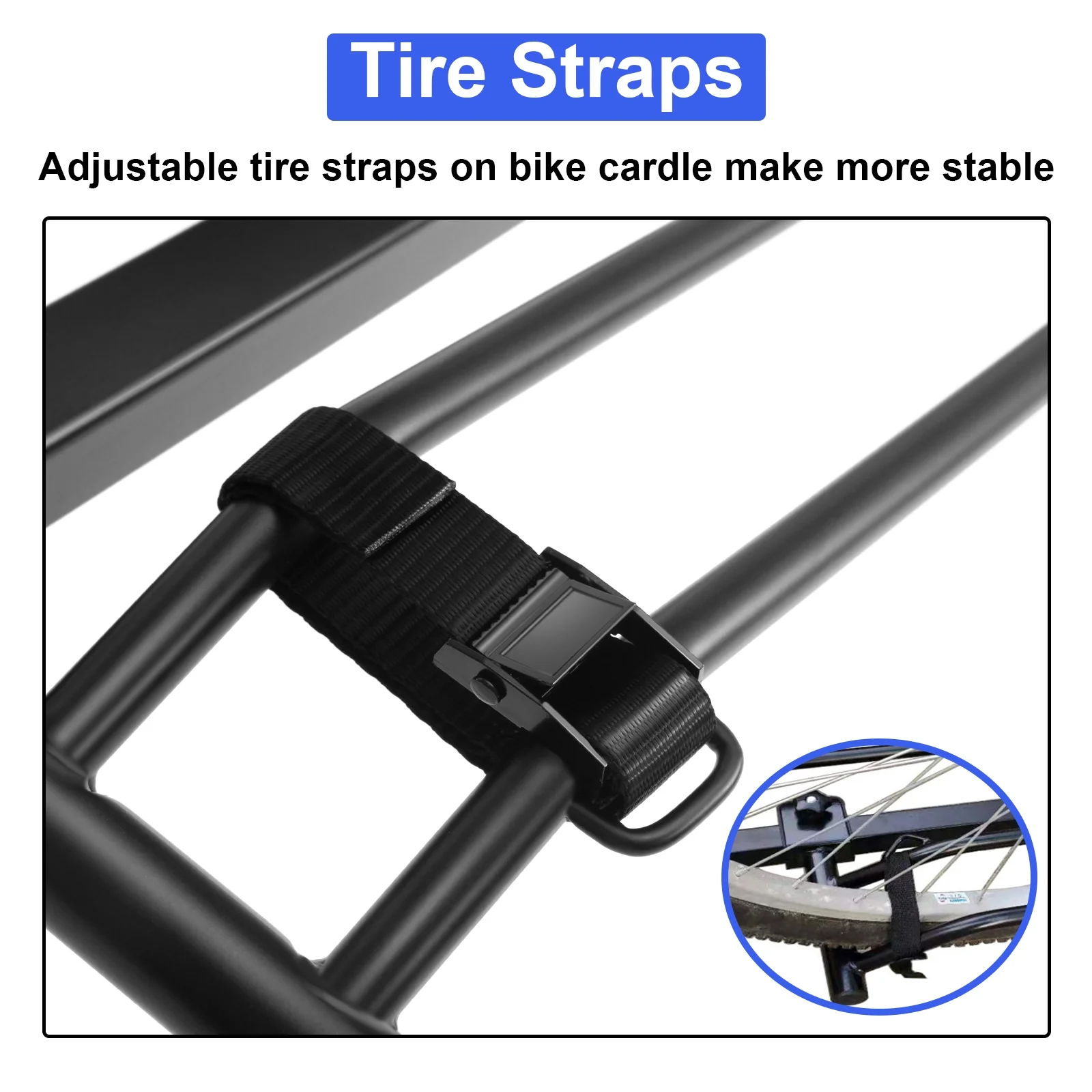 Hitch Mount Carrier Rack, with a 2" Hitch Receiver, Foldable Tray 4 Bike Rack fit for Trucks, Cars, SUV and Sedan