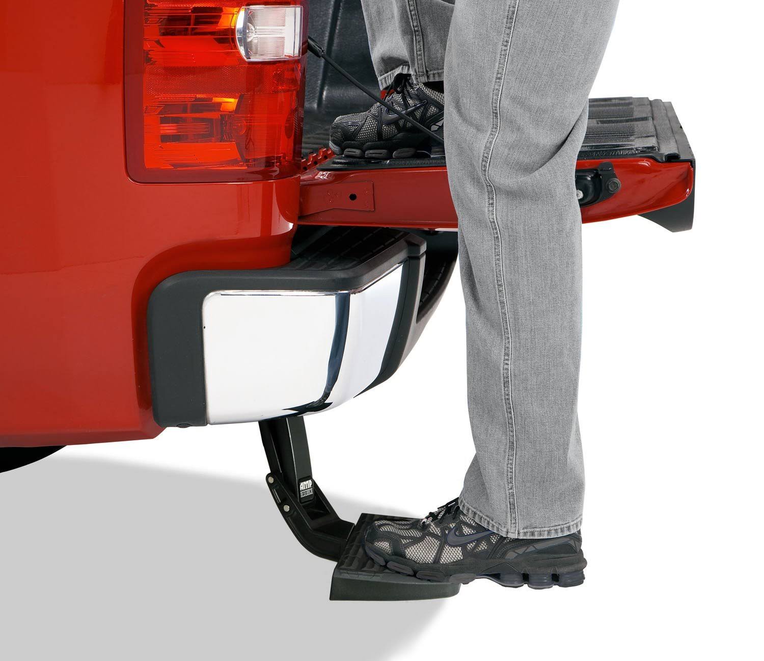 Amp Research 75312-01A BedStep Retractable Bumper Step Ford F-150 2015 - 2019