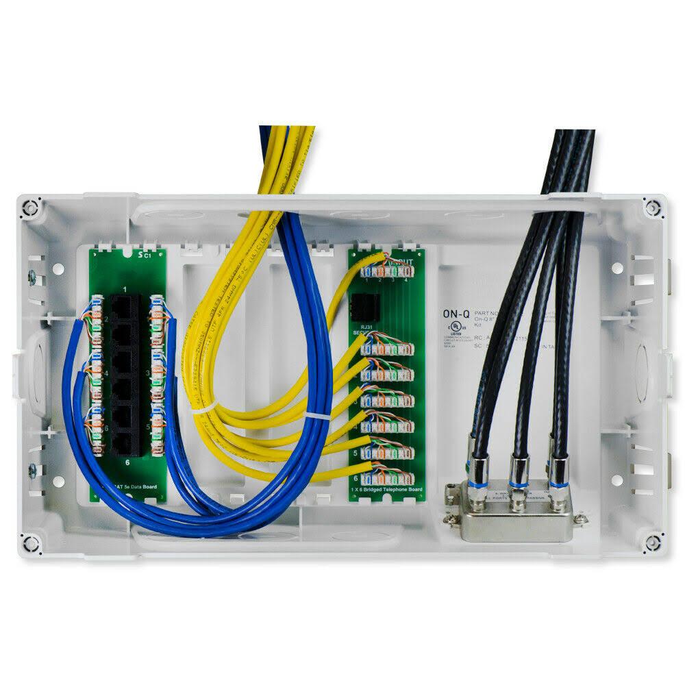 On-Q Legrand En0803 8-Inch MDU Enclosure Kit with Cat5e Data Kit