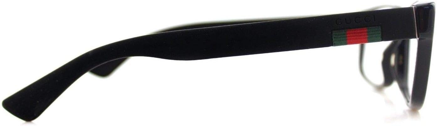 Gucci GG0012O Eyeglasses 54-18-145 Shiny Black 001 GG 0012O, Large