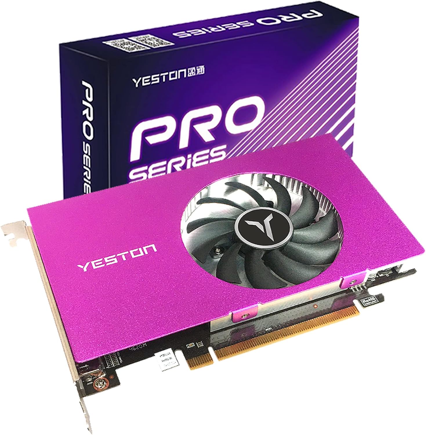 Yeston AMD Radeon RX550 4GB GDDR5 Computer PC Gaming Video Graphics Card 4Hdmi 6000mhz 128-Bit DirectX 12 PCI Express 3.0 GPU for Gaming PC Active Transfer VGA 4 Screen Single Slot Graphics Card