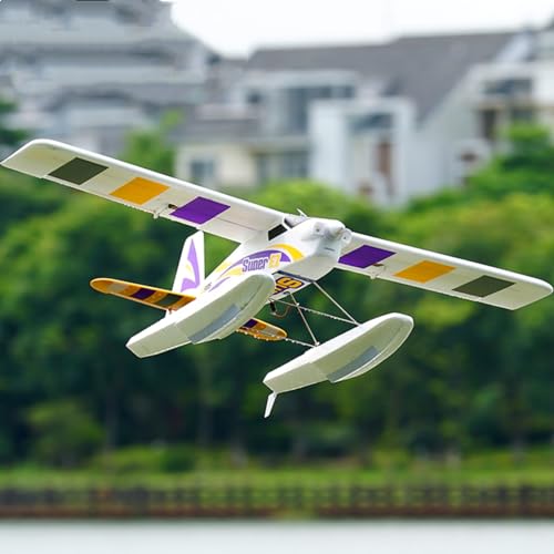 Fms Rc Plane for Adults Remote Control Airplane Super EZ Trainer V4 1220mm Wingspan with Floats 4 Channel Water Sea Airplane Rc Planes for Beginners PNP (No Control, Battery, Charger)