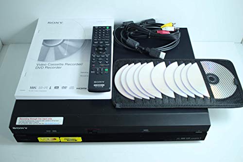 Sony VHS to DVD Recorder VCR Combo w/ Remote, HDMI (Renewed)