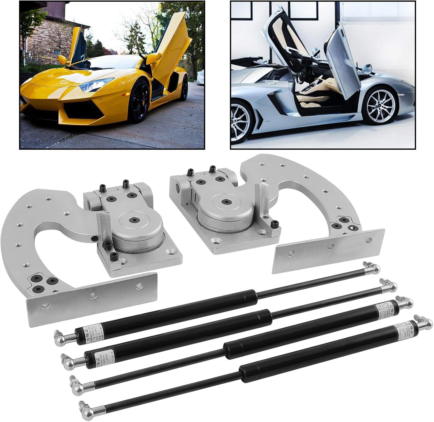 Mophorn Universal Lambo Door Kit Bolt On Vertical Doors Hinge Kit Fit for Audi Dodge Ford Honda Toyota Nissan Chevrolet etc. 90 Degree Vertical Lambo Door Conversion Kit (Universal)
