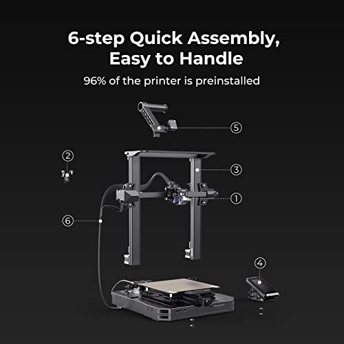 Creality 3D Printer Ender 5 Plus FDM Printer with Auto Bed Leveling Sensor Kit, Dual Z-Axis Touch Screen and Glass Bed Large Printing Size 350x350x400mm
