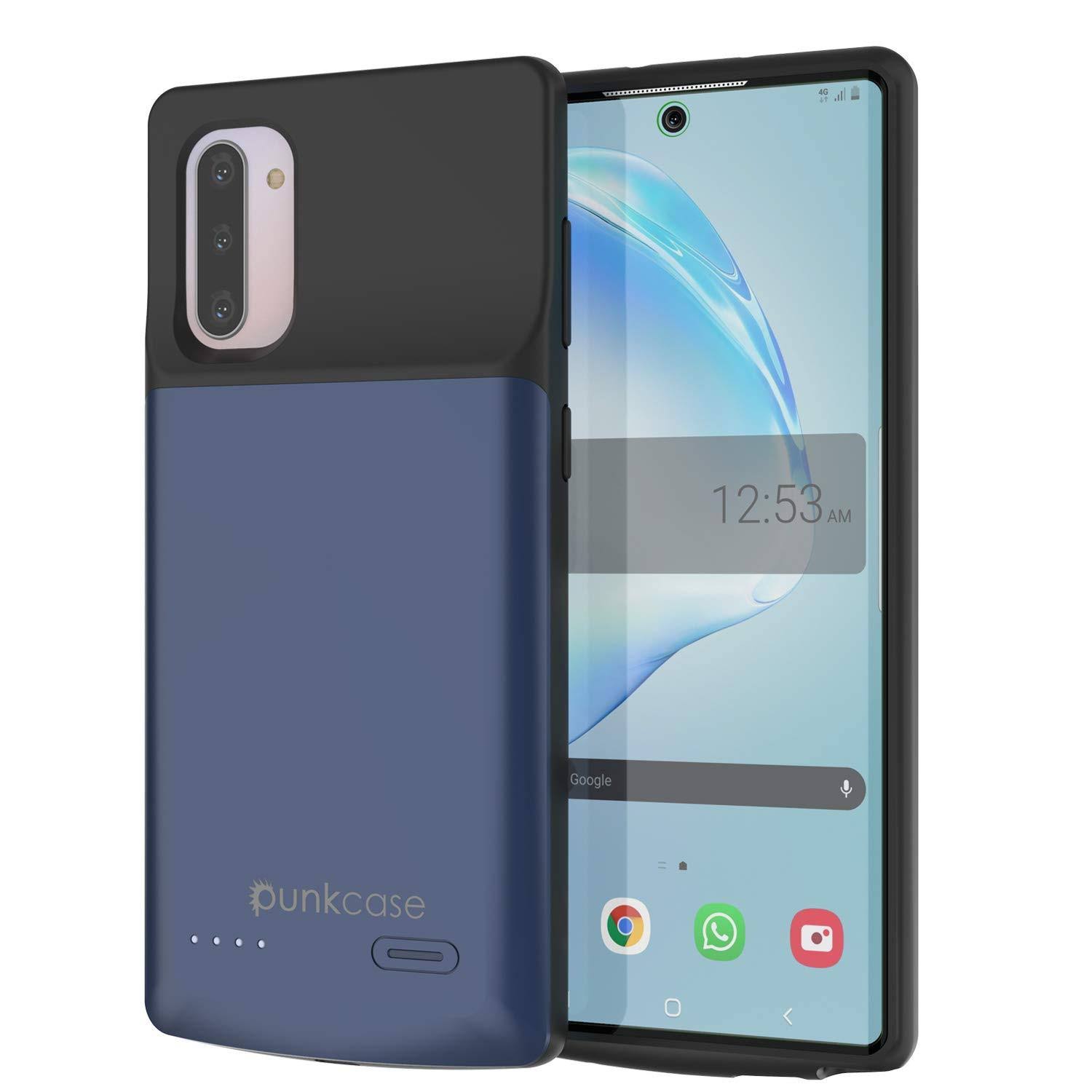 Punkcase PunkJuice Galaxy Note 10 Battery Case, 5200mAh Fast Charging Extended Power Bank w/Screen Protector | IntelSwitch | Sli