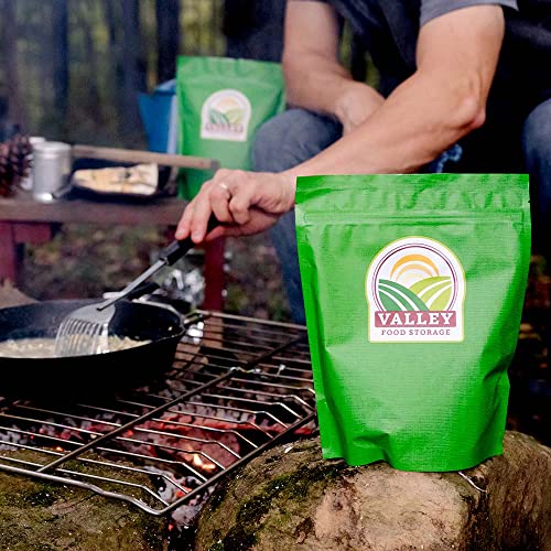 76 Serving Freeze Dried Meat & Rice Bucket | Premium Emergency Food Supply, Contains 1,044 g Protein | Non-GMO Survival Food 25 Year Shelf Life | Prepared Foods Survival Kits from Valley Food Storage