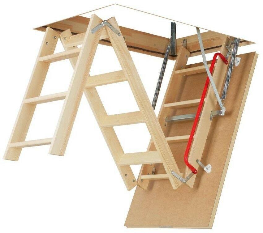 Fakro Attic Ladder Adjustable 300 lb. Load Capacity Anti-Slip Steps Rubber Gasket 66801