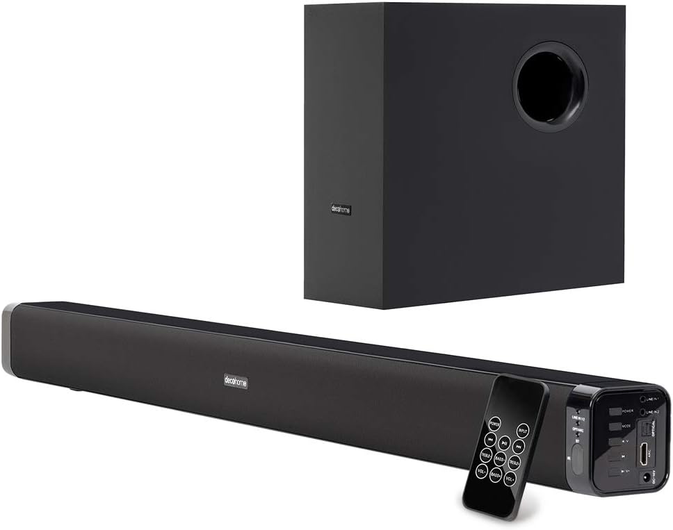 LG 75UP7070PUD 75 Inch LED 4K UHD Smart webOS TV (2021 Model) Bundle with Deco Gear Home Theatre Soundbar with Subwoofer, Wall Mount Accessory Kit, 6FT 4K HDMI 2.0 Cables and More