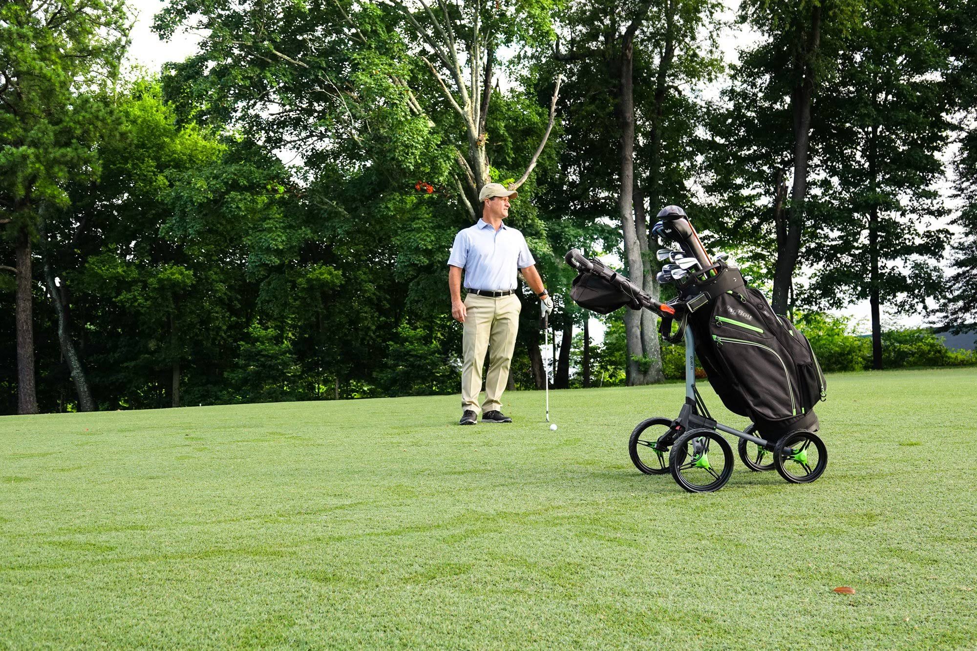 Bag Boy Chiller Cart Bag, Charcoal/Lime/Black