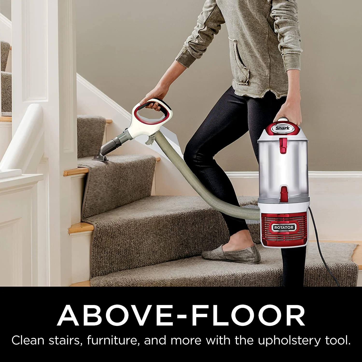 Shark Rotator Pro Lift Away Bagless Upright Vacuum - Red