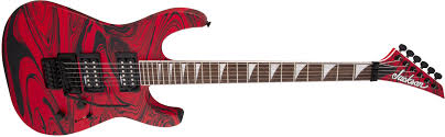 Jackson SLX DX x Series Soloist Swirl Electric Guitar, Satin Red Swirl