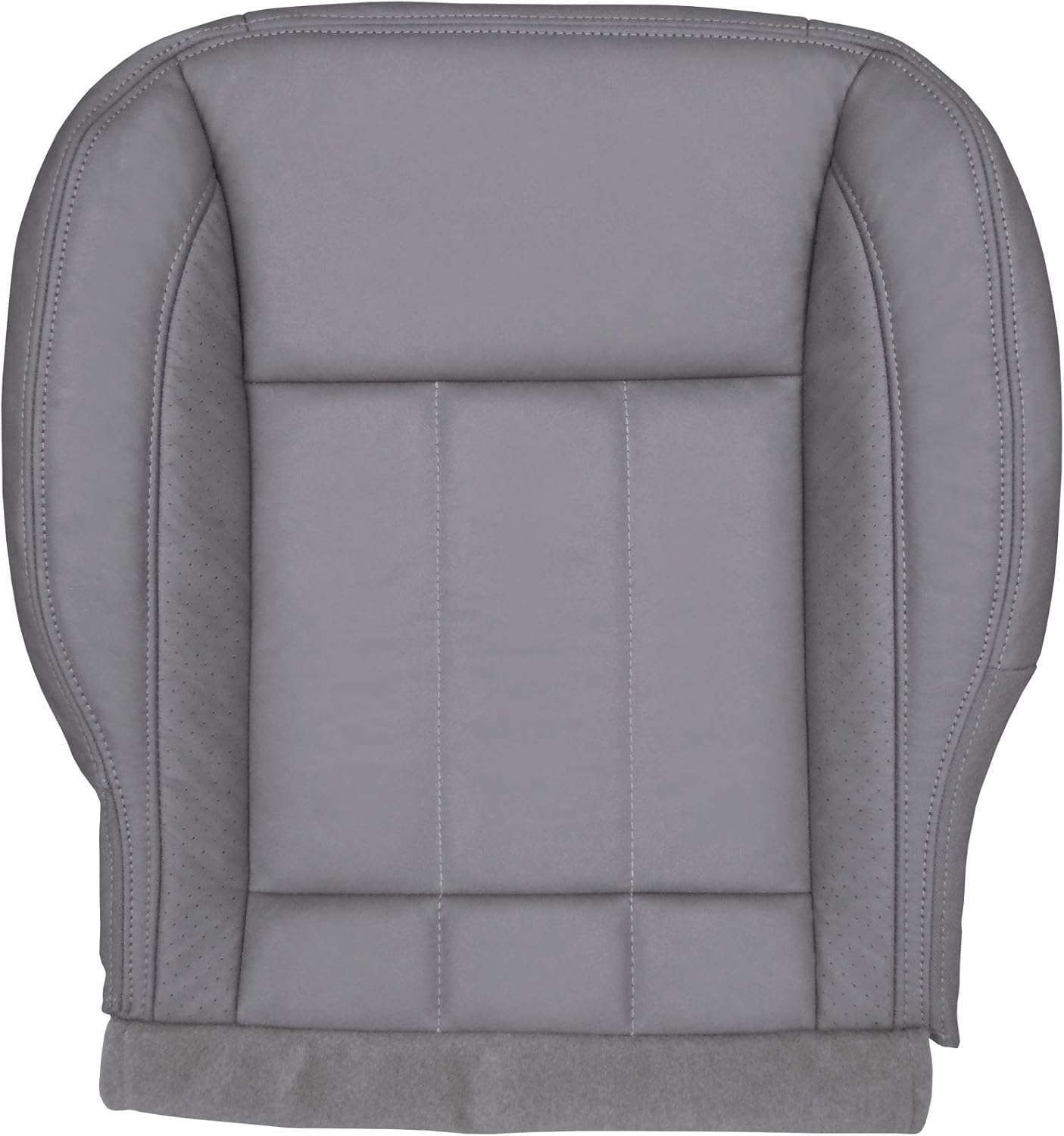The Seat Shop Driver Bottom Perforated Leather Seat Cover (P2 Without Flap) - Khaki Tan Leather (Compatible with 2006 - 2008 Dodge Ram Laramie and 2009 Laramie 2500/3500 only)