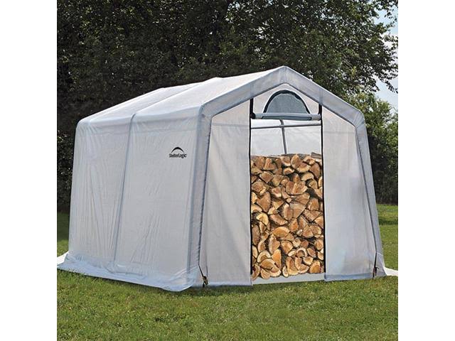 ShelterLogic Firewood Seasoning Shed, 10 ft. x 10 ft. x 8 ft.