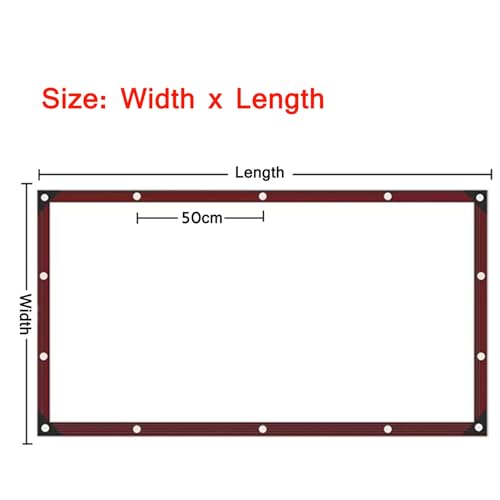Clear Waterproof Tarps 20x20ft, Transparent Rainproof Tarpaulin, Heavy Duty Tear Resistant Transparent Tarp with Grommets, for Camping, Plants Greenhouse, Cars, Patio and Porch