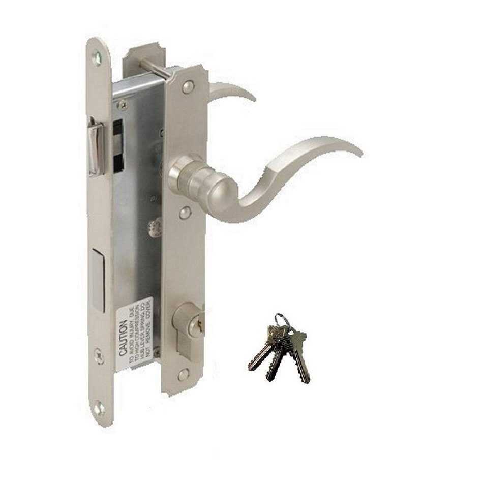 Atrium Door Mortise Lock Exact Replacement with Three Keys - Shop Hardware Tools Online Store