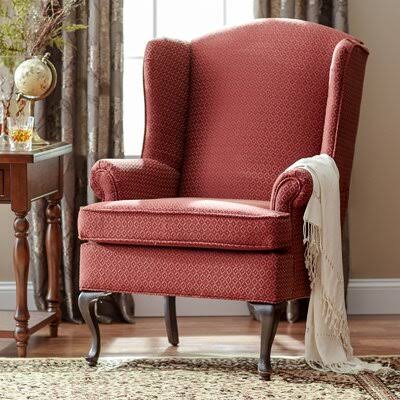 Ruthanne Wingback Chair Astoria Grand Upholstery Color: Red