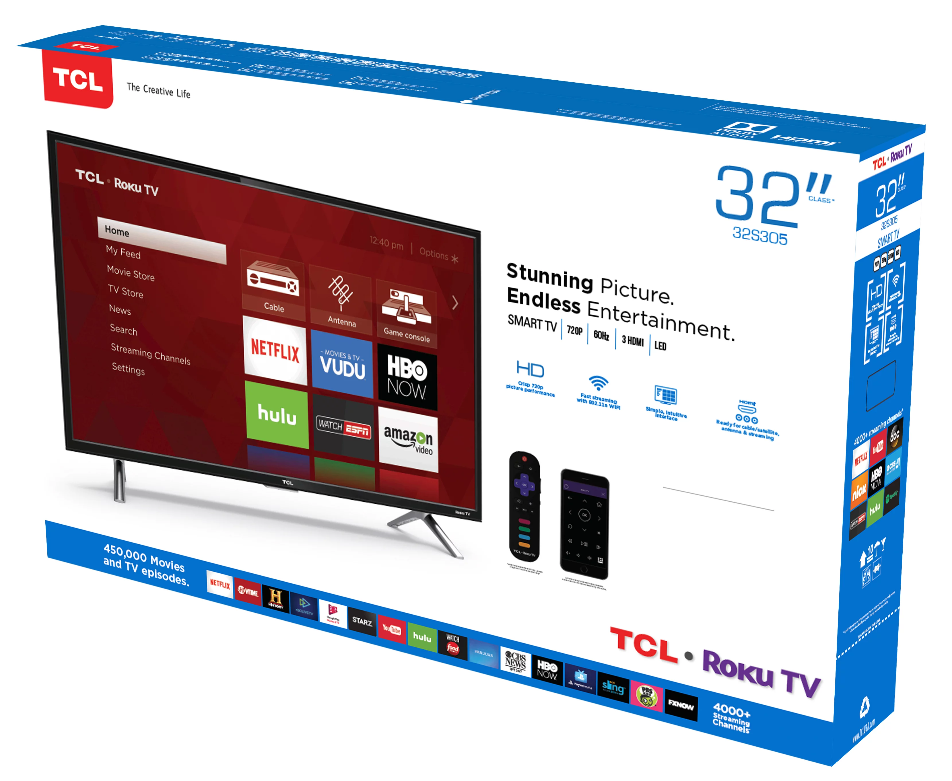 TCL 32" Class HD (720P) Smart LED TV (32S305)