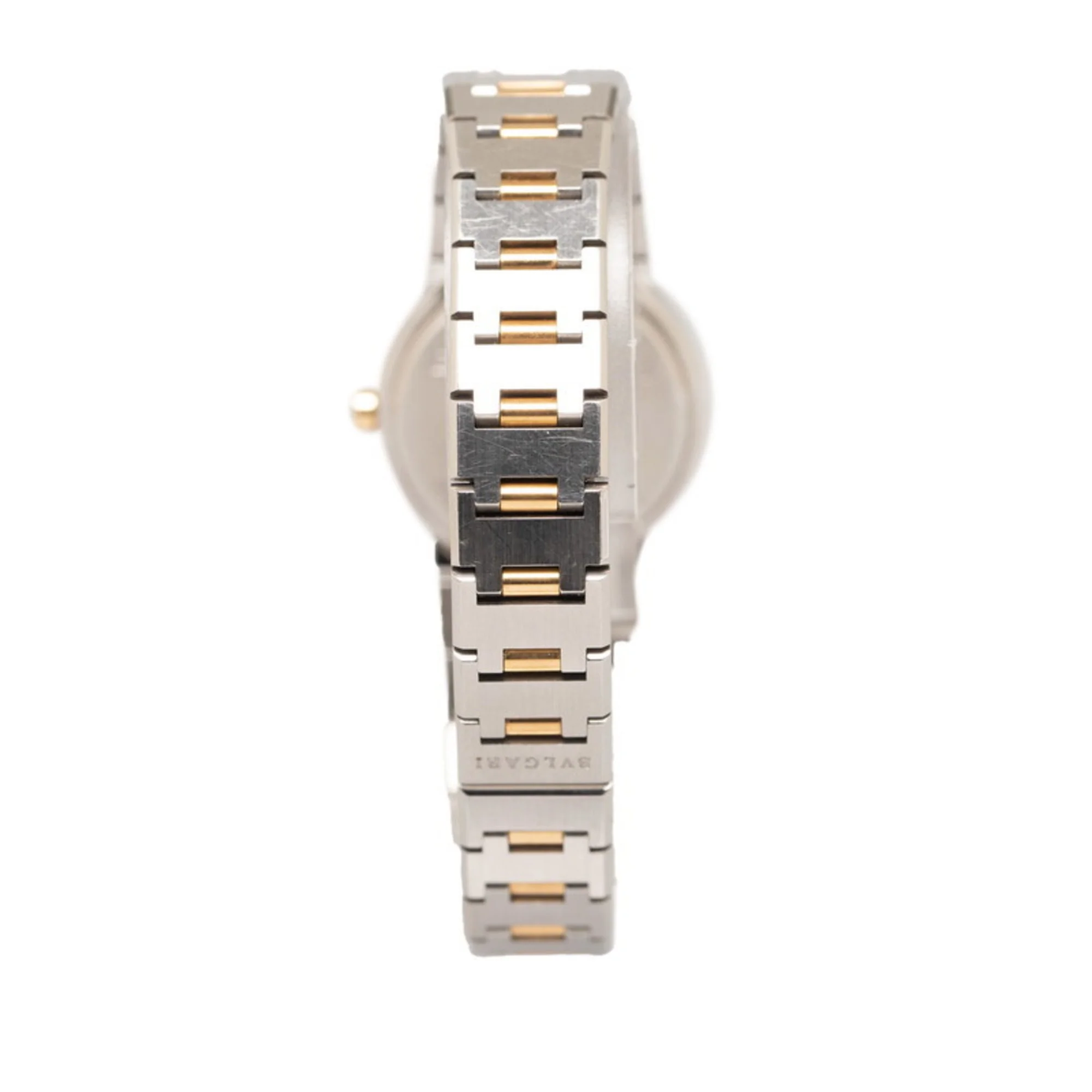 Pre-Owned Bulgari Bvlgari Watch BB26SS Quartz Black Dial Stainless Steel K18YG Yellow Gold Ladies BVLGARI (Good)