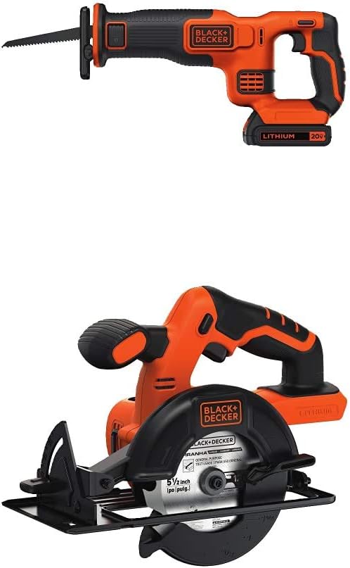 BLACK+DECKER 20V MAX* Cordless Reciprocating Saw Kit (BDCR20C)