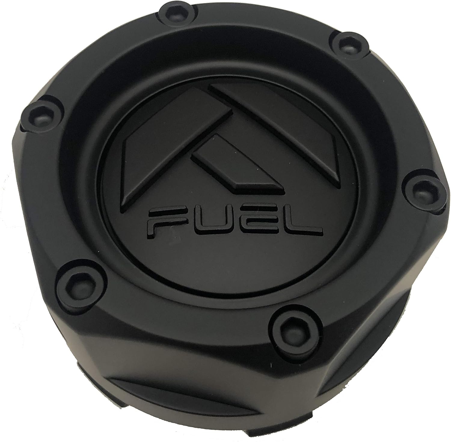 4 Pack 1003-48MBMB - Fuel Matte Black with Matte Black Emblem Wheel Center Cap
