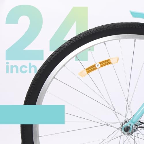 Adults Tricycles 24 & 26 Inch 3 Wheel Bikes for Adults with 7 Speed, Adult Tricycles for Women Men, Dual Chain, Large Rear Basket and Bag, Adult Trikes for Shopping, Beach and City